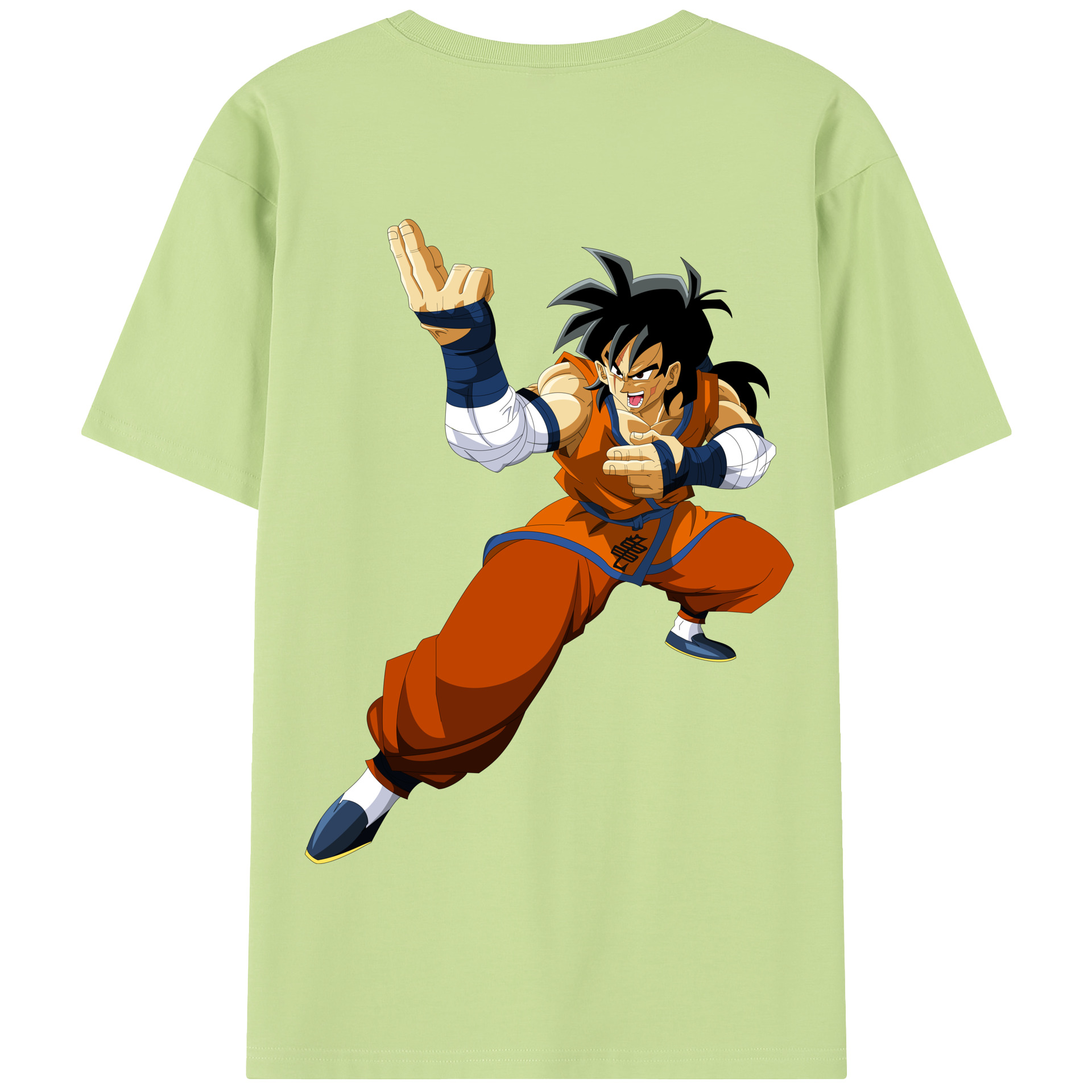 （画像用） ドラゴンボール ヤムチャ DRAGON BALL Yamcha 綿100％半袖Tシャツ（背面プリント）